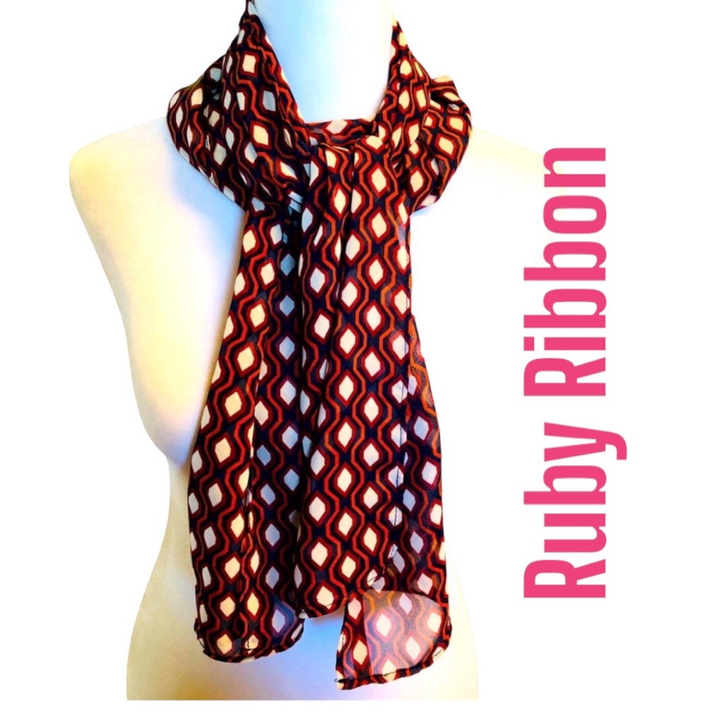 Ruby Ribbon Scarf